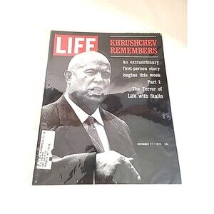 Vintage Life Magazine November 27 1970 Khrushchev Remembers W/Protective Sleeve